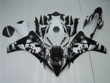 08-11 Schwarz Weiß Honda CBR1000RR Motorrad Verkleidung