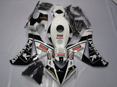 08-11 Schwarz weißer Denso Playboy Honda CBR1000RR Motorrad Verkleidung
