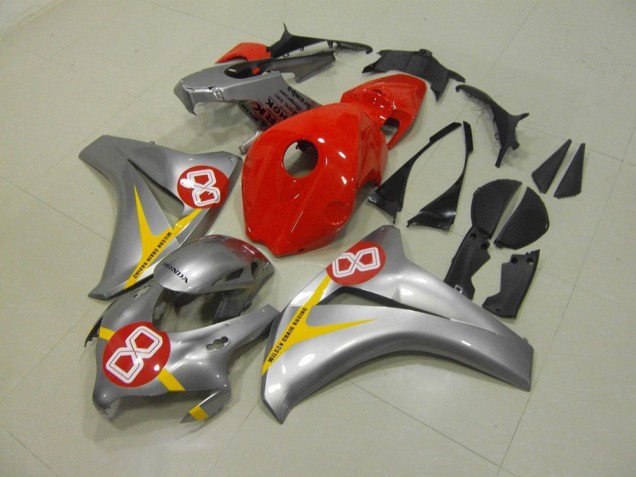 08-11 Silber Rot 8 Honda CBR1000RR Motorrad Verkleidung
