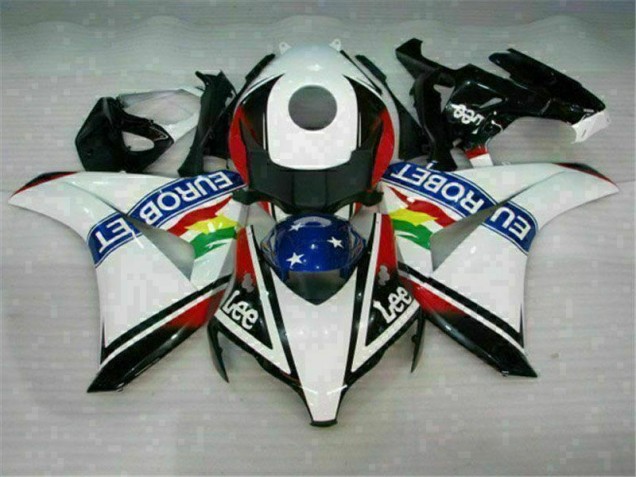 08-11 Weiß Blau Rot Eurobet Lee Honda CBR1000RR Motorrad Verkleidung