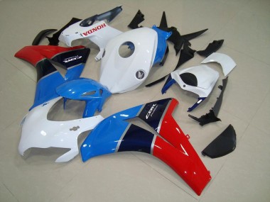 08-11 Weiß Blau Rot Honda CBR1000RR Motorrad Verkleidung