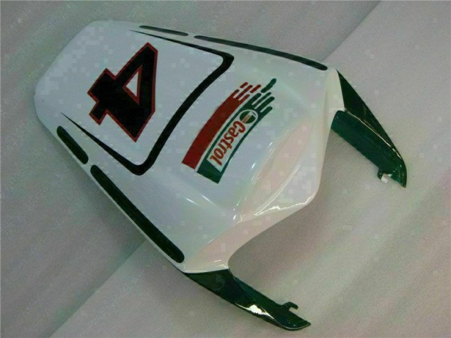 08-11 Weiß Castrol 4 Honda CBR1000RR Motorrad Verkleidung