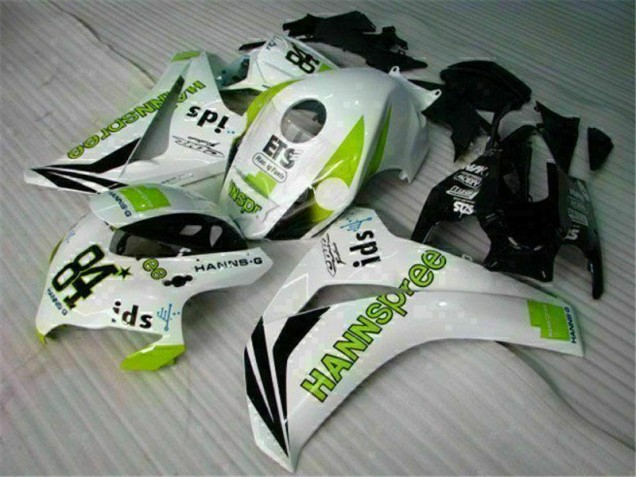 08-11 Weiß Grün Hannspree 84 Honda CBR1000RR Motorrad Verkleidung 08-11 Weiß Grün Hannspree 84 Honda CBR1000RR Motorrad Verkleidung