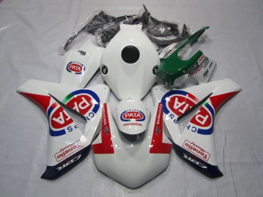 08-11 Weiß Rot PATA Honda CBR1000RR Motorrad Verkleidung