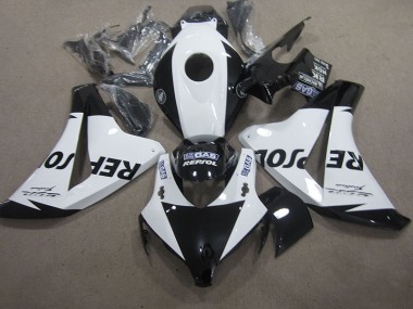 08-11 Weiß Schwarz Repsol Honda CBR1000RR Motorrad Verkleidung