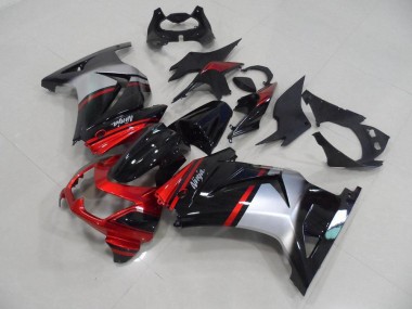 08-12 CUndy Rot Schwarz Silber Kawasaki ZX250R Motorrad Verkleidung