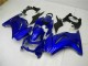 08-12 Glänzend Blau Kawasaki EX250 Motorrad Verkleidung