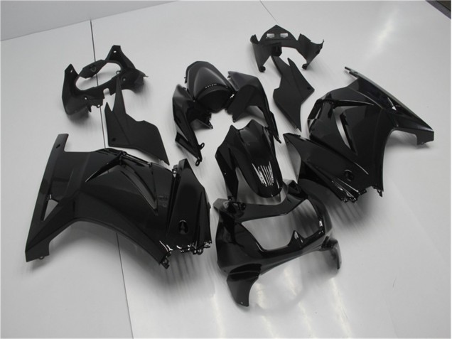 08-12 Glänzend Schwarz Kawasaki EX250 Motorrad Verkleidung 08-12 Glänzend Schwarz Kawasaki EX250 Motorrad Verkleidung