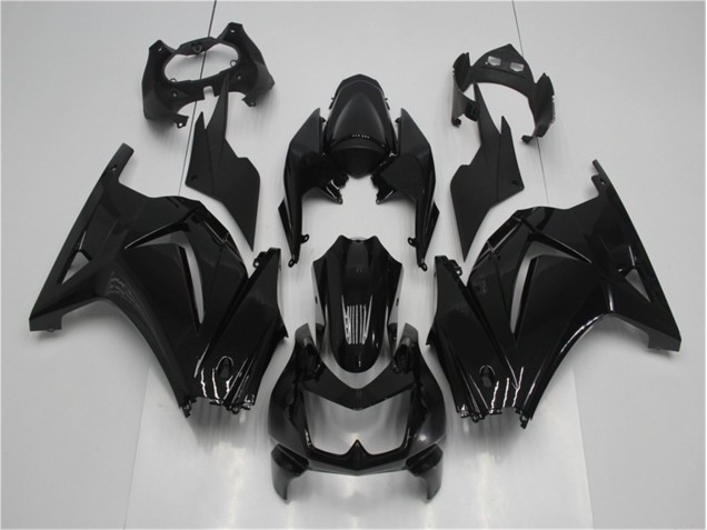 08-12 Glänzend Schwarz Kawasaki EX250 Motorrad Verkleidung 08-12 Glänzend Schwarz Kawasaki EX250 Motorrad Verkleidung