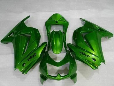08-12 Grün Ninja Kawasaki EX250 Motorrad Verkleidungen