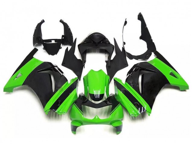 08-12 Grün Schwarz Kawasaki EX250 Motorrad Verkleidung