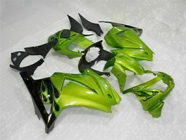 08-12 Grün Schwarz Kawasaki EX250 Motorrad Verkleidung & Plastik 08-12 Grün Schwarz Kawasaki EX250 Motorrad Verkleidung & Plastik