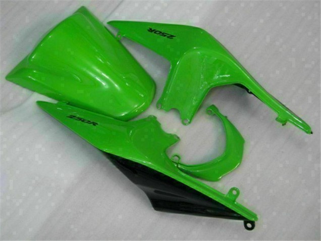 08-12 Grün Schwarzer Ninja Kawasaki EX250 Motorrad Vollverkleidung 08-12 Grün Schwarzer Ninja Kawasaki EX250 Motorrad Vollverkleidung