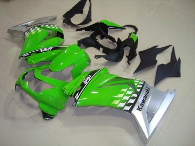 08-12 Grün Silber Kawasaki ZX250R Motorrad Verkleidung