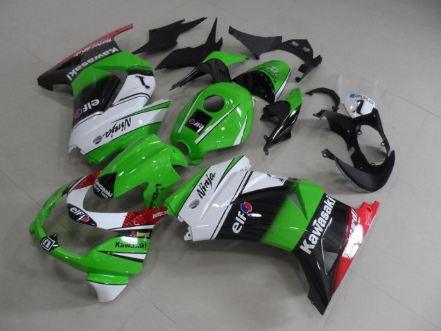 08-12 Grün Weiß Schwarz Kawasaki ZX250R Motorrad Verkleidungen 08-12 Grün Weiß Schwarz Kawasaki ZX250R Motorrad Verkleidungen
