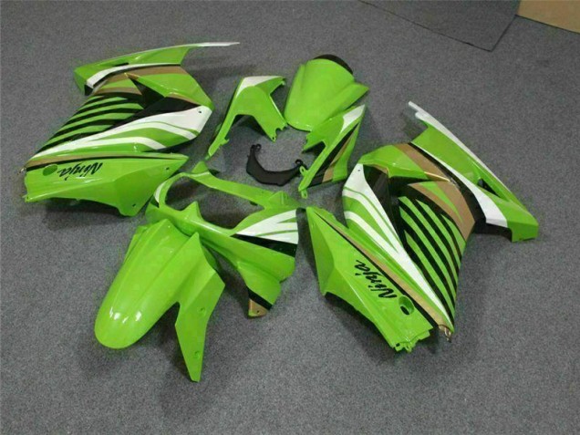 08-12 Grün Weiß Schwarz Ninja Kawasaki EX250 Motorrad Verkleidung 08-12 Grün Weiß Schwarz Ninja Kawasaki EX250 Motorrad Verkleidung