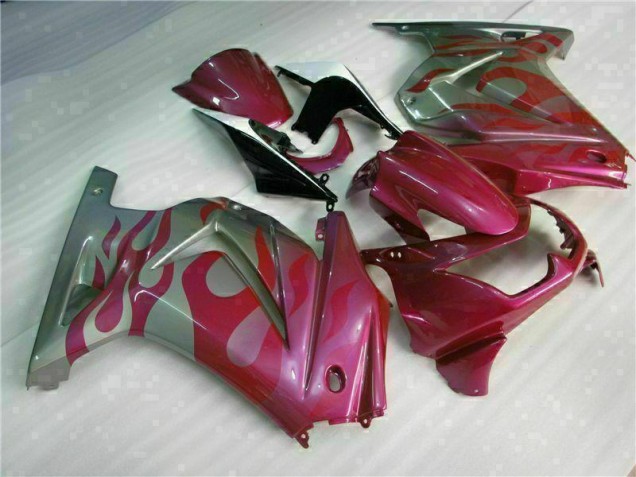 08-12 Lila Rot Kawasaki EX250 Motorrad Verkleidung 08-12 Lila Rot Kawasaki EX250 Motorrad Verkleidung