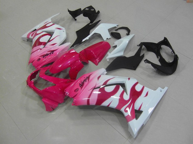 08-12 Rosa Weiß Kawasaki ZX250R Motorrad Verkleidung 08-12 Rosa Weiß Kawasaki ZX250R Motorrad Verkleidung