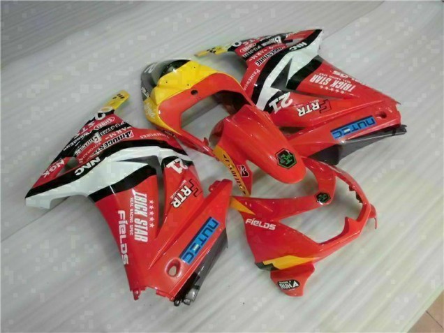 08-12 Rot Gelb Kawasaki EX250 Motorrad Verkleidung 08-12 Rot Gelb Kawasaki EX250 Motorrad Verkleidung