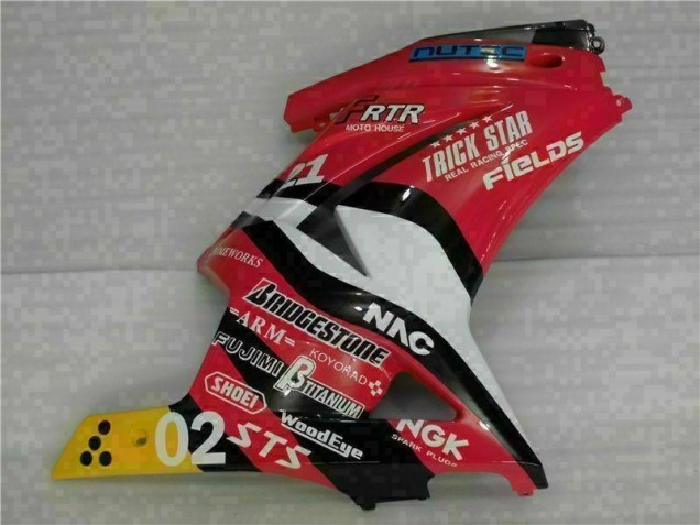 08-12 Rot Gelb Kawasaki EX250 Motorrad Verkleidung 08-12 Rot Gelb Kawasaki EX250 Motorrad Verkleidung