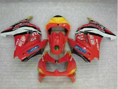 08-12 Rot Gelb Kawasaki EX250 Motorrad Verkleidung