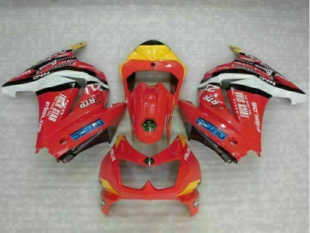 08-12 Rot Gelb Kawasaki EX250 Motorrad Verkleidung 08-12 Rot Gelb Kawasaki EX250 Motorrad Verkleidung