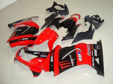 08-12 Rot Monster Kawasaki ZX250R Motorrad Verkleidung