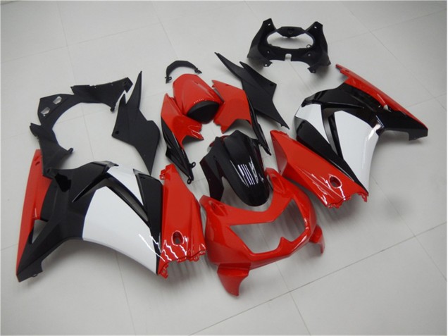 08-12 Rot Schwarz Weiß Kawasaki EX250 Motorrad Verkleidung