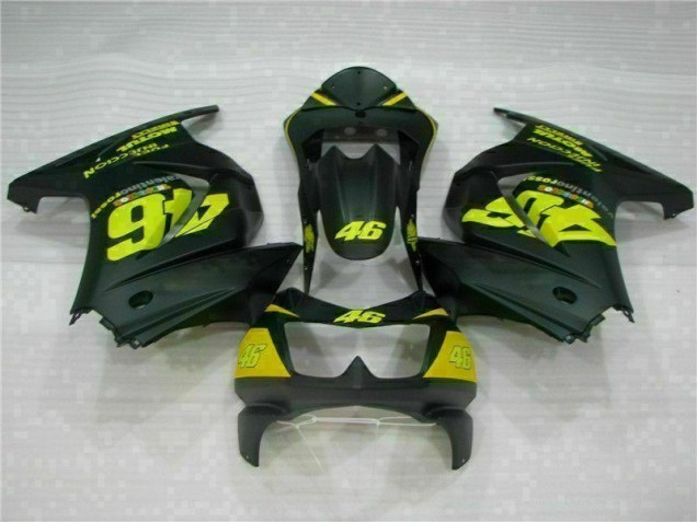 08-12 Schwarz Gelb 46 Kawasaki EX250 Motorrad Verkleidung 08-12 Schwarz Gelb 46 Kawasaki EX250 Motorrad Verkleidung