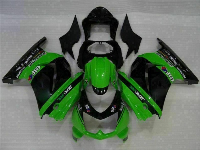 08-12 Schwarz Grün Kawasaki EX250 Motorrad Vollverkleidung 08-12 Schwarz Grün Kawasaki EX250 Motorrad Vollverkleidung