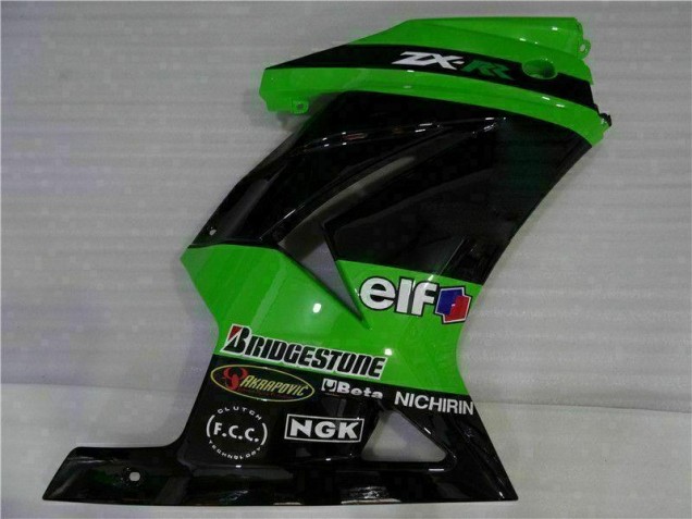 08-12 Schwarz Grün Kawasaki EX250 Motorrad Vollverkleidung 08-12 Schwarz Grün Kawasaki EX250 Motorrad Vollverkleidung