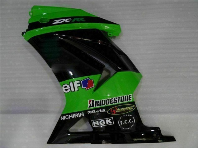 08-12 Schwarz Grün Kawasaki EX250 Motorrad Vollverkleidung 08-12 Schwarz Grün Kawasaki EX250 Motorrad Vollverkleidung