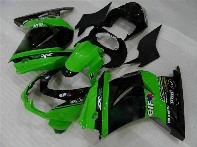 08-12 Schwarz Grün Kawasaki EX250 Motorrad Vollverkleidung 08-12 Schwarz Grün Kawasaki EX250 Motorrad Vollverkleidung