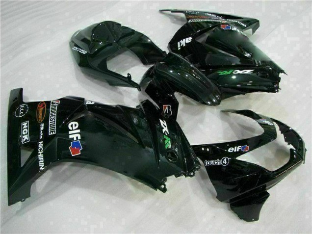 08-12 Schwarz Kawasaki EX250 Motorrad Vollverkleidung & Plastik 08-12 Schwarz Kawasaki EX250 Motorrad Vollverkleidung & Plastik