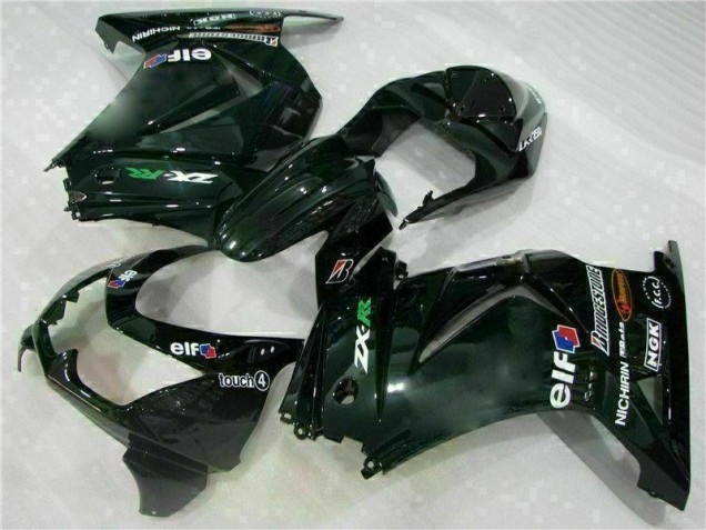 08-12 Schwarz Kawasaki EX250 Motorrad Vollverkleidung & Plastik 08-12 Schwarz Kawasaki EX250 Motorrad Vollverkleidung & Plastik
