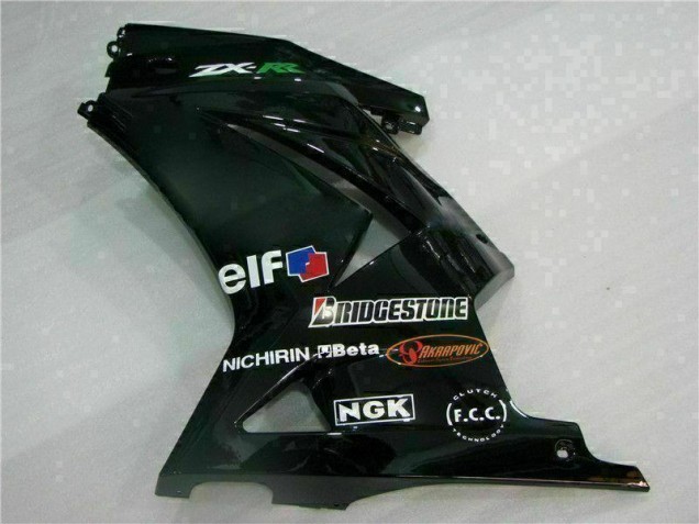 08-12 Schwarz Kawasaki EX250 Motorrad Vollverkleidung & Plastik 08-12 Schwarz Kawasaki EX250 Motorrad Vollverkleidung & Plastik