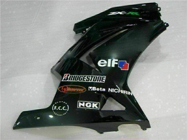 08-12 Schwarz Kawasaki EX250 Motorrad Vollverkleidung & Plastik 08-12 Schwarz Kawasaki EX250 Motorrad Vollverkleidung & Plastik