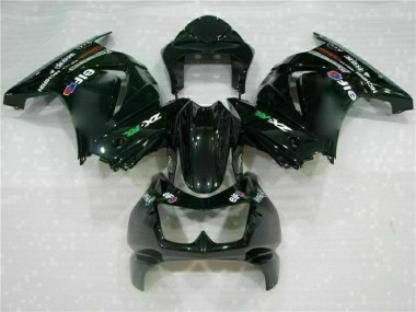 08-12 Schwarz Kawasaki EX250 Motorrad Vollverkleidung & Plastik