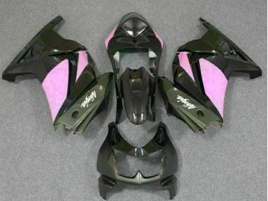 08-12 Schwarz Rosa Ninja Kawasaki EX250 Motorrad Verkleidung