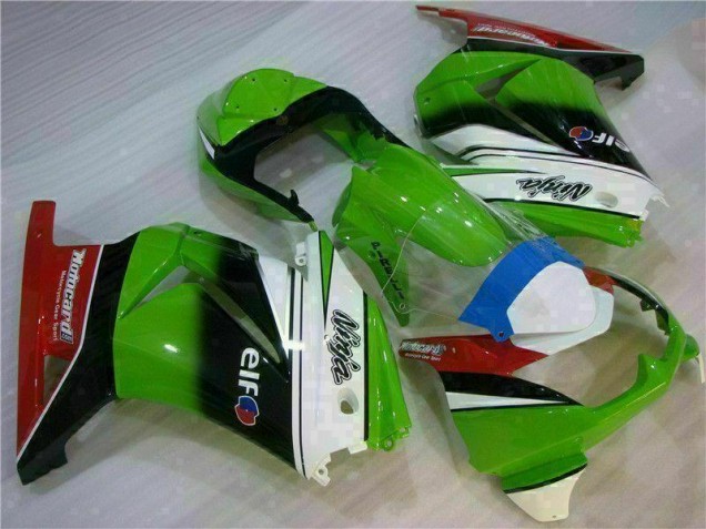 08-12 Weiß Grün Schwarz Ninja Kawasaki EX250 Motorrad Verkleidung 08-12 Weiß Grün Schwarz Ninja Kawasaki EX250 Motorrad Verkleidung