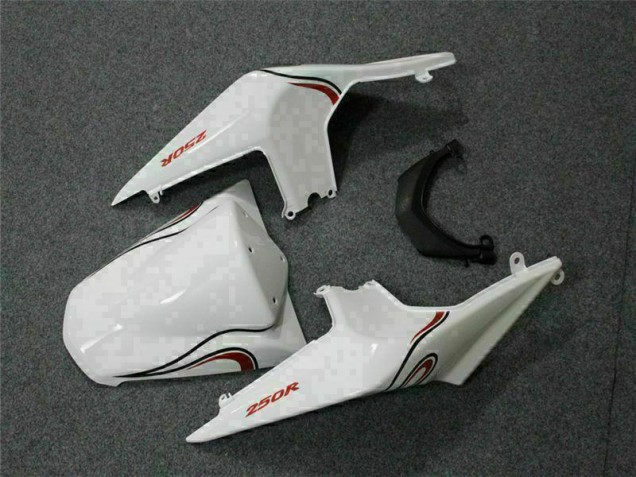 08-12 Weiß Rot Kawasaki EX250 Motorrad Verkleidung 08-12 Weiß Rot Kawasaki EX250 Motorrad Verkleidung