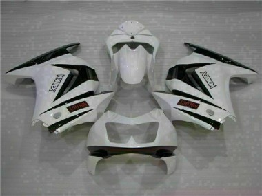 08-12 Weiß Schwarz Kawasaki EX250 Motorrad Verkleidung