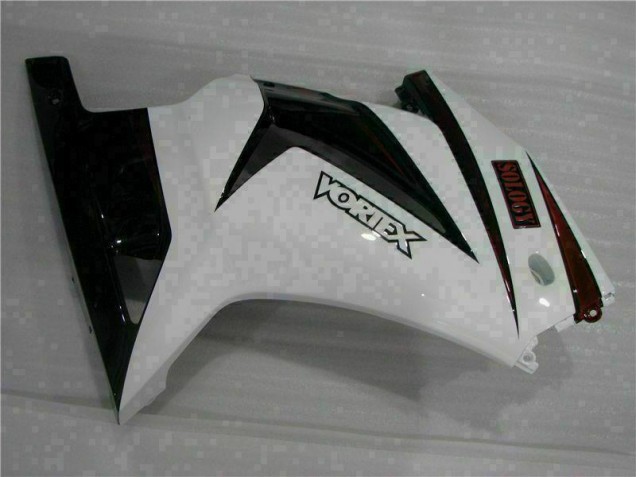 08-12 Weiß Schwarz Kawasaki EX250 Motorrad Verkleidung