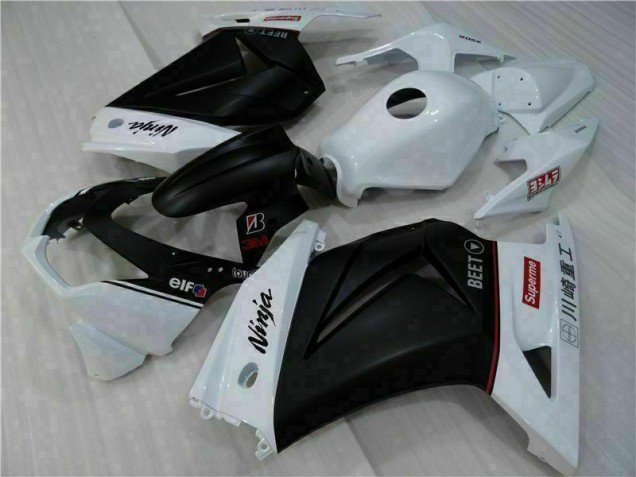 08-12 Weiß Schwarz Ninja Kawasaki EX250 Motorrad Verkleidung 08-12 Weiß Schwarz Ninja Kawasaki EX250 Motorrad Verkleidung