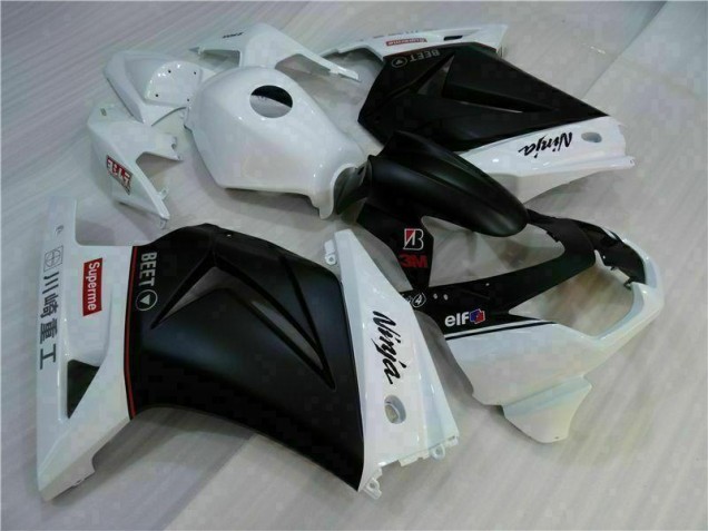 08-12 Weiß Schwarz Ninja Kawasaki EX250 Motorrad Verkleidung 08-12 Weiß Schwarz Ninja Kawasaki EX250 Motorrad Verkleidung