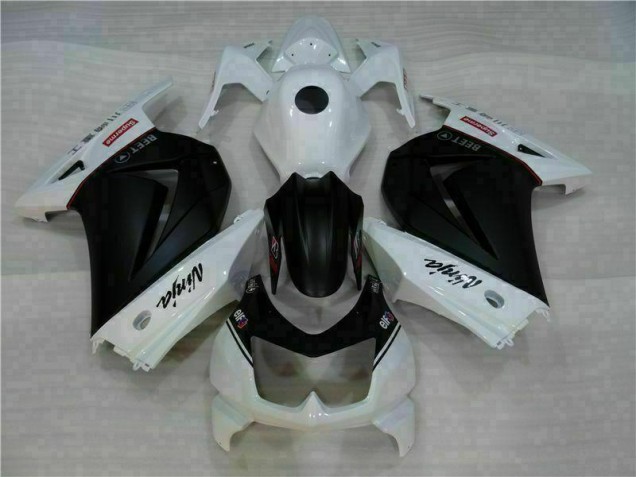 08-12 Weiß Schwarz Ninja Kawasaki EX250 Motorrad Verkleidung 08-12 Weiß Schwarz Ninja Kawasaki EX250 Motorrad Verkleidung