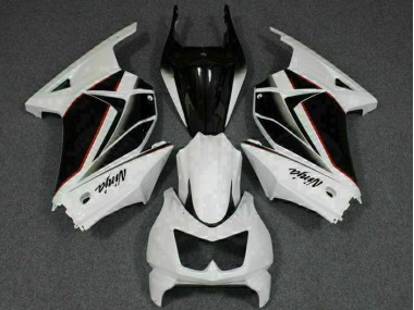 08-12 Weiß Schwarz Ninja Kawasaki EX250 Motorrad Verkleidungen