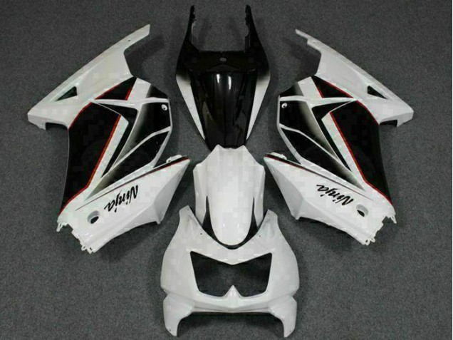 08-12 Weiß Schwarz Ninja Kawasaki EX250 Motorrad Verkleidungen 08-12 Weiß Schwarz Ninja Kawasaki EX250 Motorrad Verkleidungen
