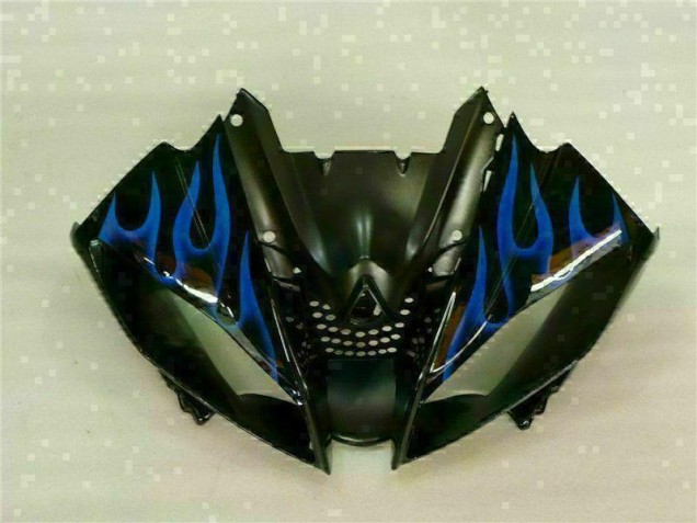 08-16 Blau Flamme Schwarz Yamaha YZF R6 Motorrad Verkleidung