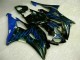 08-16 Blau Flamme Schwarz Yamaha YZF R6 Motorrad Verkleidung